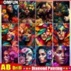 HOMFUN AB Full Diamond Embroidery 
