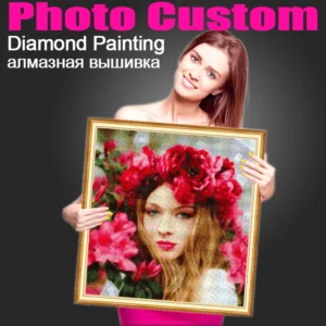 5D DIY PHOTO CUSTOM Diamond Painting Picture of Rhinestones Diamond Embroidery 3D Cross Stitch Home Wedding Decoration ZX